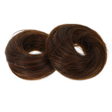 2Pcs Synthetic Hair Bun Rope Hairpieces Light Brown Hair Bun Maker