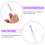 6 Pezzi Per Labbra In Silicone Con Coperchi E 9