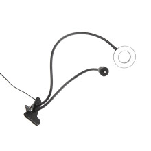 1St Zelfie Ringlamp Met Clip USB Aluminium 360 Graden Rotatie
