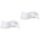2 Stuks Creatieve Eierhouder Van Keramiek Praktische Eierplateau (Wit) 5