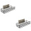2Stk Wandregal Badezimmer Quadratisch 6