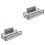 2Stk Wandregal Badezimmer Quadratisch 3