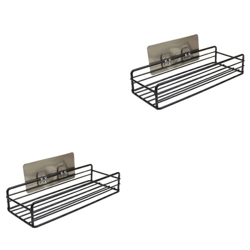 2Stk Wandregal Badezimmer Quadratisch 2