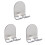 3Pcs Self Adhesive Stainless Steel Hook Organizer 1