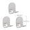 3Pcs Self Adhesive Stainless Steel Hook Organizer 2
