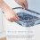 Tower Tower Rectangular ABS Sensor Bin with Bin Liner Retainer Ring, 50L, White T838028WHT 5