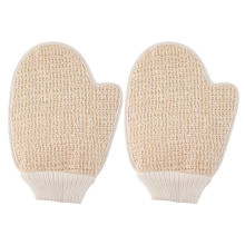 2Stk Doppelseitige Peeling-Duschhandschuhe Für Körperpflege