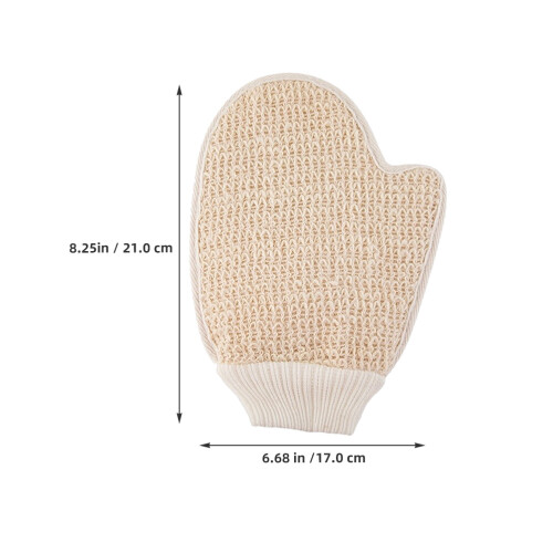 2Stk Doppelseitige Peeling-Duschhandschuhe Für Körperpflege 1