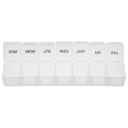 2Stk Pillendose Transparente Tablettenbox
