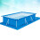 Pe Gewebe Poolabdeckung 445X254 Cm Blau Rutschfest 5
