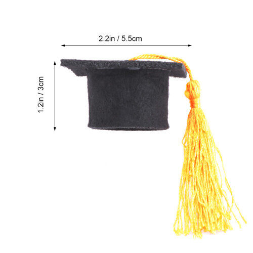 Mini Cappello Da Dottorato Con Nappe Per Vino 2