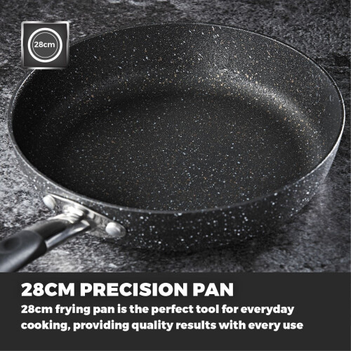 Tower Tower T900114 Precision 28cm Non-Stick Frying Pan, Black 2