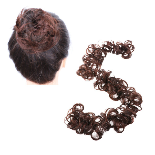 Hair Bun Extensions Lockige Donut Chignon Für