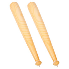 2St Aufblasbarer Baseballschläger PVC Holzoptik 75 Cm Für Kinder