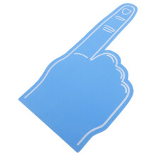 2St Blauwe Foam Vingers Voor Sportevenementen En Feestaccessoires