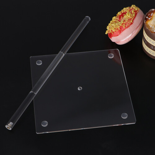 Square Base Donut Bagel Display Halter 147x147x254mm 2