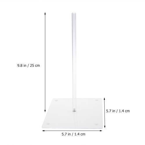 Square Base Donut Bagel Display Halter 147x147x254mm 1