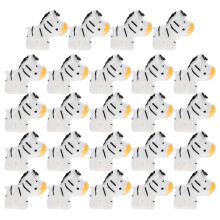 24Stk Mini Zebra Figuren Für Bonsai Feengarten Dschungeltier Spielzeug