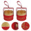 2St Elegante Cylinder Candy Box Rood Voor Feest En Bruiloft 3