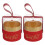2St Elegante Cylinder Candy Box Rood Voor Feest En Bruiloft 2