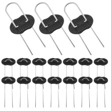 50 Metall Landscape Stakes U-Förmige Befestigung Für