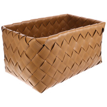 Multipurpose Plastic Woven Basket for Home Desktop Sundries