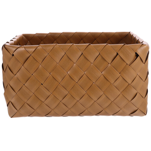 Multipurpose Plastic Woven Basket for Home Desktop Sundries 1