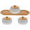 1Set Ceramic Condiment Containers White Kitchen Seasoning Jars 10