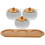 1Set Ceramic Condiment Containers White Kitchen Seasoning Jars 7