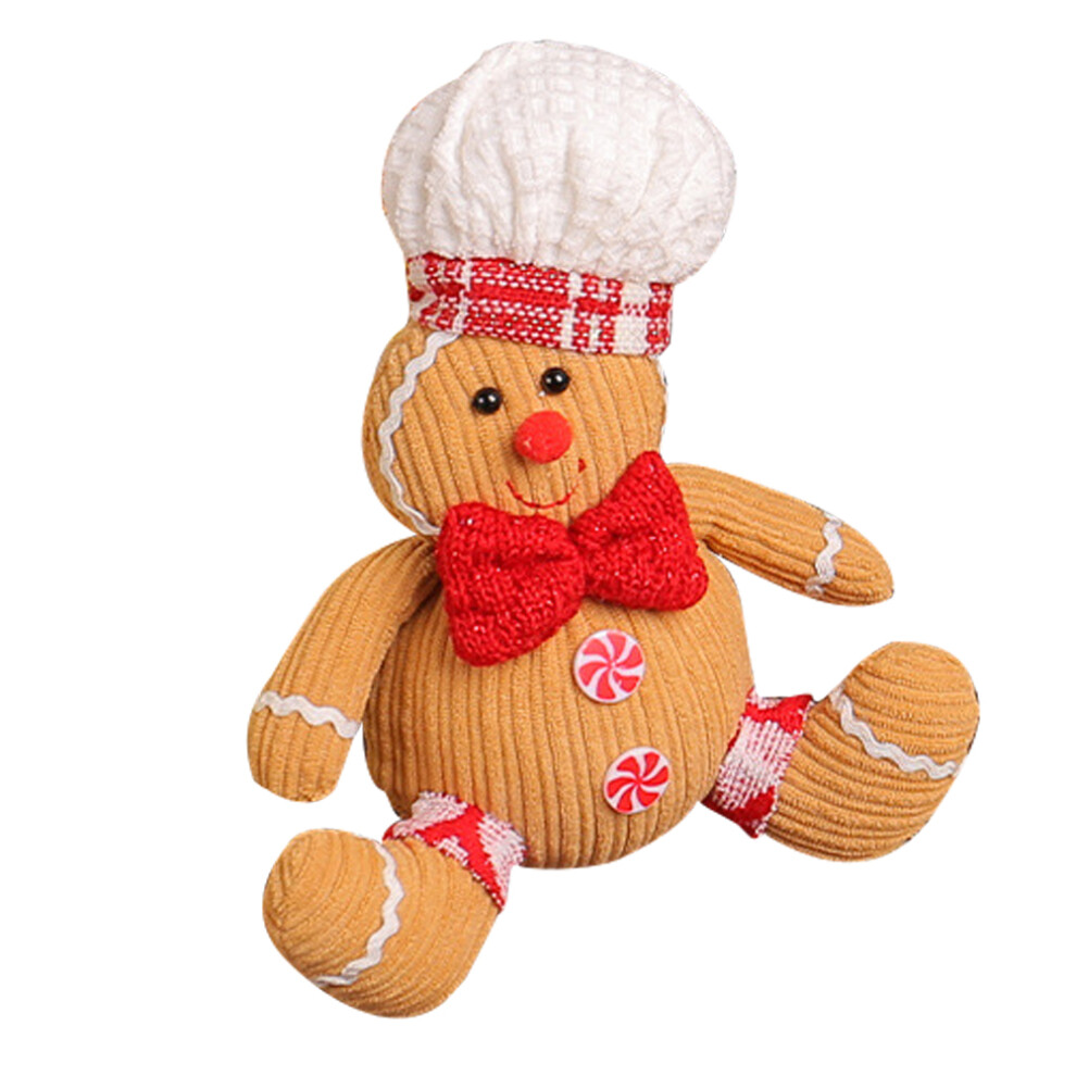 2 Sztuki Pluszowy Wisiorek Cynamonowy CzłOwieczek Na Choinkę-image