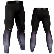 Men Compression Sportspijker Yoga Leggings Fitness - S Grijs