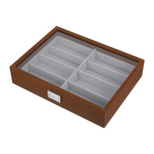 Sunglasses Organizer 8 Fächer Aus Holz Mit Deckel