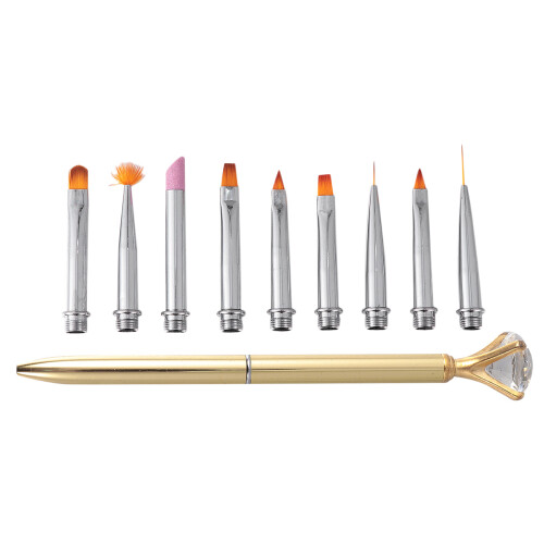 1 Set/10 Wechselbare Nagelkunst Stift Für Maniküre Diy