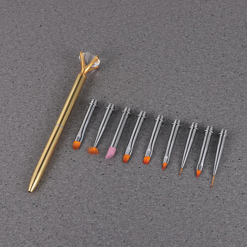 1 Set/10 Wechselbare Nagelkunst Stift Für Maniküre Diy 2
