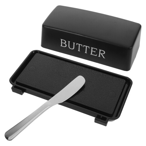 3Stück Butterdose Mit Deckel Und Messer – Kunststoff Behälter 2