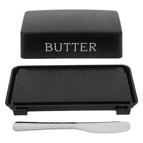 3Stück Butterdose Mit Deckel Und Messer – Kunststoff Behälter 1