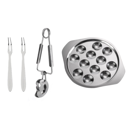 4 Sets Schneckenplatte Mit Gabel Und Klemme