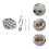 4 Sets Schneckenplatte Mit Gabel Und Klemme 10