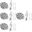 4 Sets Schneckenplatte Mit Gabel Und Klemme 8