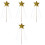 4Stk Star Topper Feenstab Mit Band Cosplay Feenstäbchen 5