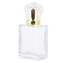 1Pc White Glass Travel Bottle Leak Proof Perfume Dispenser for Makeup