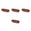 4Stk Bootförmige Essensplatte Holz Oval Für Snack 5