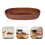 4Stk Bootförmige Essensplatte Holz Oval Für Snack 11
