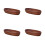 4Stk Bootförmige Essensplatte Holz Oval Für Snack 8