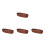 4Stk Bootförmige Essensplatte Holz Oval Für Snack 9