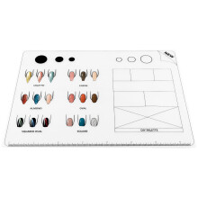 8Stk Acryl Nagelmatte Silikon Übungsfolie Flexibler Aufrollbarer Block