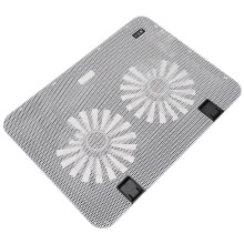 1St 15,6 Verstellbarer Laptopständer Mit Lüfter Kühlung (Weiß)