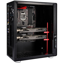 Aluminium Grafikhalter Jackhalterung Desktop Gehäuse Wasserkühlung Set