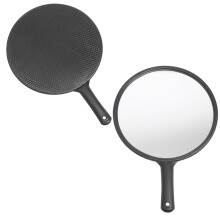 1St Kosmetikspiegel Handspiegel Einseitiger Schminkspiegel (Schwarz)