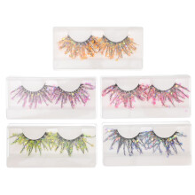 5 Paar Falsche Wimpern, Künstliche Glitzer 3D Wimpern (5 Stile)